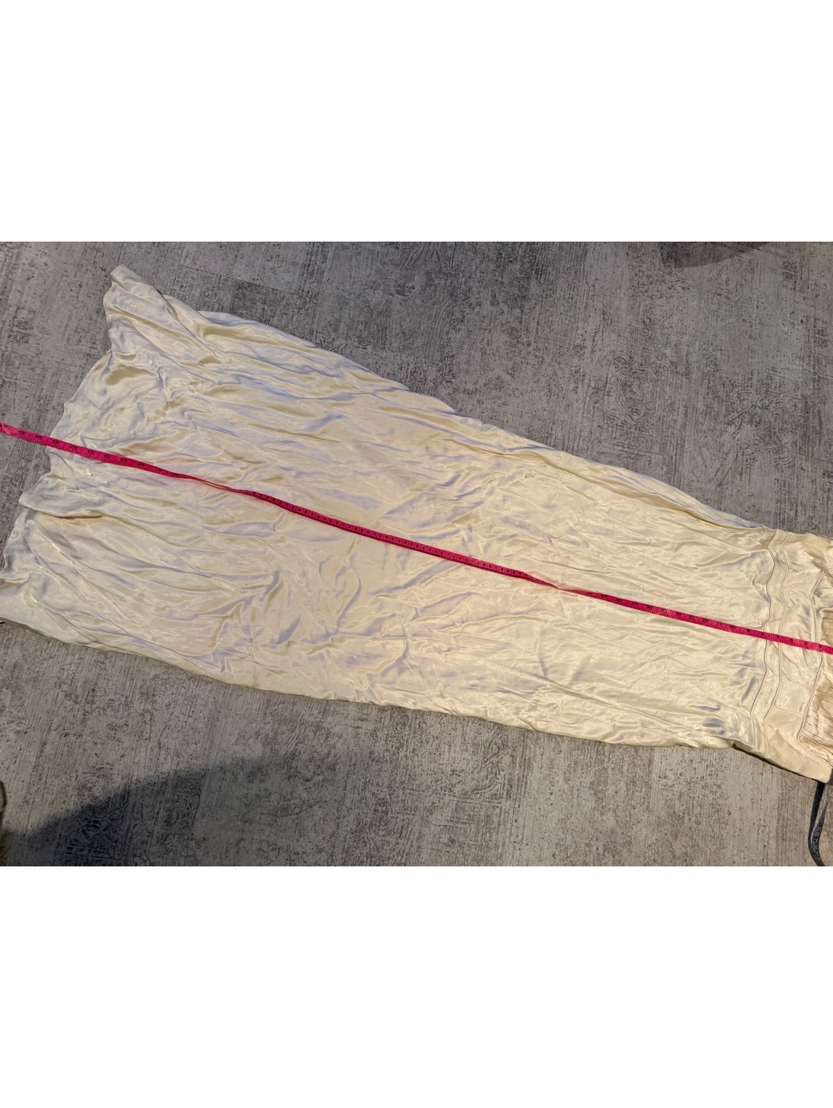 Nwt Shona Joy La Lune Cream Corded Ruched Maxi Dress, Usa 10 Bridal — image 6 of 8